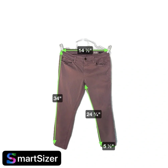 Anthropologie Level 99 Lily Skinny Straight Mauve/Purple Size 30 Petite - Picture 3 of 10